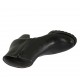 Botines para mujer con cremallera en piel negra tacon 6 - Tallas disponibles:  32, 33, 34, 43, 44, 45