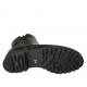Stivaletto imbottito da donna in vernice nera con cerniere e plantare estraibile tacco 4 - Misure disponibili: 33, 34, 42, 43, 44, 45