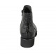 Bottines pour femmes en cuir verni imprimé et cuir noir avec fermeture éclair, elastique et semelle amovible talon 4 - Pointures disponibles:  32, 33, 42, 43, 44, 45