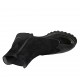 Damenstiefelette aus schwarzem Lack- und Wildleder mit Reissverschluss, Gummiband und herausnehmbarer Innensohle Absatz 4 - Verfügbare Größen:  33, 34, 42, 43, 44, 45