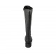 Bottes pour femmes avec semelle amovible et fermeture éclair en cuir noir talon 4 - Pointures disponibles:  32, 33, 34, 42, 43, 44