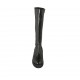 Bottes pour femmes avec semelle amovible et fermeture éclair en cuir noir talon 4 - Pointures disponibles:  32, 33, 34, 42, 43, 44