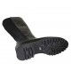 Bottes pour femmes avec semelle amovible et fermeture éclair en cuir et tissu élastique noir talon 4 - Pointures disponibles:  33, 34, 42, 43, 44, 45