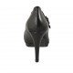 Decolté da donna con cinturino e plateau in pelle nera con tacco 9 - Misure disponibili: 31, 32, 33, 34, 42, 43, 44, 45, 47