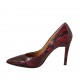 Escarpin pour femmes en cuir imprimé noir et rouge talon 9 - Pointures disponibles:  31, 33, 34, 43, 44, 45, 46