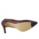 Escarpin pour femmes en cuir imprimé noir et rouge talon 9 - Pointures disponibles:  31, 33, 34, 43, 44, 45, 46