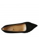 Decolté da donna in camoscio nero tacco 6 - Misure disponibili: 31, 33, 34, 42, 43, 44, 45, 46, 47