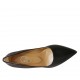 Escarpin à bout pointu pour femmes en cuir noir talon 5 - Pointures disponibles:  31, 32, 33, 34, 43, 44