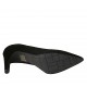 Escarpin pour femmes en daim et cuir imprimé noir talon 8 - Pointures disponibles:  33, 34, 42, 43, 44, 45, 46
