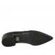Mocassino da donna con morsetto in pelle nera tacco 2 - Misure disponibili: 34, 42, 43, 44, 45