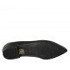 Mocasino a punta para mujer en piel negra tacon 1 - Tallas disponibles:  34, 42, 43, 44, 45