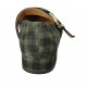 Decolté da donna con fibbia in camoscio a motivo scozzese verde e nero tacco 2 - Misure disponibili: 33, 34, 42, 43, 45