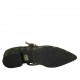 Decolté da donna con fibbia in camoscio a motivo scozzese verde e nero tacco 2 - Misure disponibili: 33, 34, 42, 43, 45