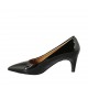 Decolté da donna in vernice nera tacco 6 - Misure disponibili: 31, 32, 33, 34, 42, 43, 45, 46, 47