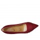 Decolté da donna in camoscio rosso scuro tacco 6 - Misure disponibili: 31, 33, 42, 43, 44, 45, 46, 47
