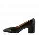Zapato de salon para mujer en charol negro tacon 5 - Tallas disponibles:  32, 33, 34, 43, 44, 45