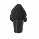Woman's shoe in black elastic fabric heel 6 - Available sizes:  31, 32, 33, 34, 42, 43, 44, 45