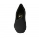 Woman's shoe in black elastic fabric heel 6 - Available sizes:  31, 32, 33, 34, 42, 43, 44, 45