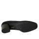 Woman's shoe in black elastic fabric heel 6 - Available sizes:  31, 32, 33, 34, 42, 43, 44, 45