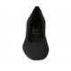 Zapato de salon para mujer en tejido y piel negra tacon 3 - Tallas disponibles:  33, 34, 42, 43, 44