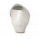 Woman's pump in pearled ivory leather heel 3 - Available sizes:  33, 34, 42, 43, 46