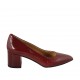 Escarpin pour femmes en cuir verni rouge talon 5 - Pointures disponibles:  33, 34, 42, 43, 44, 45
