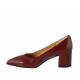 Decolté da donna in vernice rossa tacco 5 - Misure disponibili: 33, 34, 42, 43, 44, 45