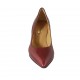 Escarpin pour femmes en cuir verni rouge talon 5 - Pointures disponibles:  33, 34, 42, 43, 44, 45