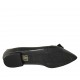 Mocassino a punta da donna con fibbia in pelle nera tacco 1 - Misure disponibili: 33, 34, 42, 43, 45