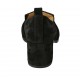 Mocasino para mujer con hebilla en gamuza negra tacon 5 - Tallas disponibles:  32, 33, 34, 42, 43, 44, 45