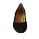 Woman's pump in black suede heel 3 - Available sizes:  33, 34, 42, 43, 44, 46