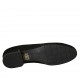 Woman's pump in black suede heel 3