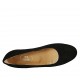 Woman's pump in black suede heel 3