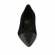 Zapato bailarina para mujer en gamuza y piel imprimida negra tacon 2 - Tallas disponibles:  33, 34, 42, 43, 44, 45, 46