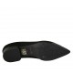 Ballerina da donna in pelle stampata e camoscio nero tacco 2 - Misure disponibili: 33, 34, 42, 43, 44, 45, 46