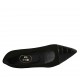 Zapato bailarina para mujer en gamuza y piel imprimida negra tacon 2 - Tallas disponibles:  33, 34, 42, 43, 44, 45, 46