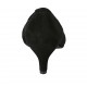 Woman's shoe with elastics in black suede heel 5