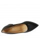 Escarpin pour femmes en cuir noir talon carré 5 - Pointures disponibles:  32, 34, 42, 43, 44, 45