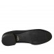 Woman's shoe in black elastic fabric heel 3