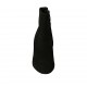 Woman's ankle boot in black suede with zipper heel 6