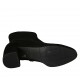Botines para mujer en gamuza negra con cremallera tacon 6 - Tallas disponibles:  31, 32, 33, 34, 42, 43, 44, 47