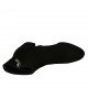 Botines para mujer en gamuza negra con cremallera tacon 6 - Tallas disponibles:  31, 32, 33, 34, 42, 43, 44, 47