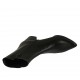 Botines para mujer con cremallera y botones en piel negra y piel estampada negra tacon 6 - Tallas disponibles:  31, 32, 33, 34, 42, 43, 44, 46, 47