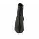 Botines para mujer con cremallera en piel negra tacon 6 - Tallas disponibles:  32, 33, 34, 42, 43, 45, 46, 47