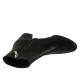 Botines para mujer con cremallera en piel negra tacon 6 - Tallas disponibles:  32, 33, 34, 42, 43, 45, 46, 47