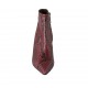 Botin a punta para mujer con cremallera en piel imprimida negra y roja tacon 6 - Tallas disponibles:  31, 34, 44, 45, 46, 47