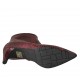 Bottine à bout pointu pour femmes avec fermeture éclair en cuir imprimé noir et rouge talon 6 - Pointures disponibles:  31, 34, 44, 45, 46, 47