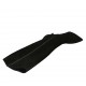 Woman's pointy boot with zipper in black suede heel 8