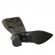 Stivale a punta da donna con cerniera in pelle nera tacco 6 - Misure disponibili: 31, 32, 33, 34, 42, 43, 44, 45, 46, 47