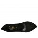 Zapato de salon a punta para mujer en gamuza negra con plataforma y tacon 10 - Tallas disponibles:  31, 32, 33, 34, 43, 44, 45, 46, 47